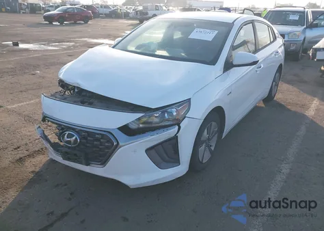 2020 Hyundai Ioniq Hybrid Blue from USA, damaged, VIN KMHC65LC7LU238841